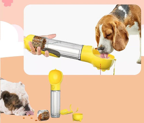 BOTELLA PORTÁTIL 4 EN 1 PARA MASCOTAS