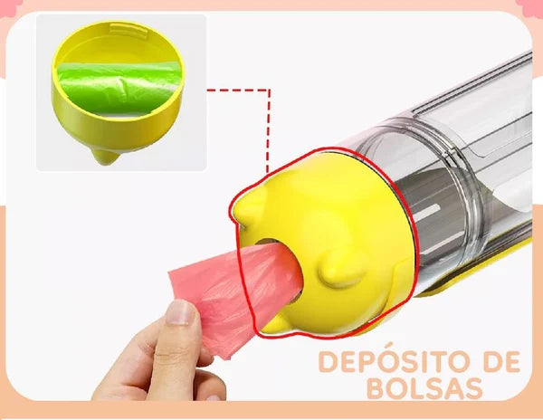 BOTELLA PORTÁTIL 4 EN 1 PARA MASCOTAS